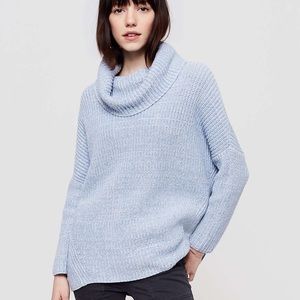 NWT Lou & Grey Powder Blue Turtleneck Wool Sweater